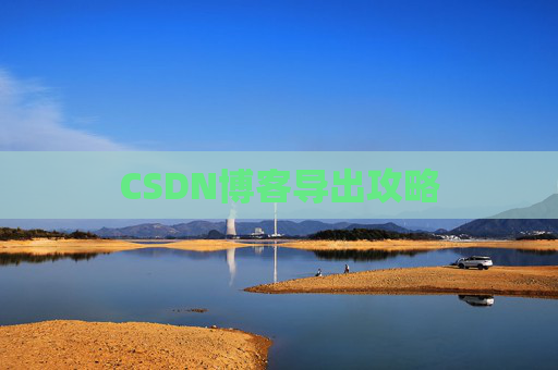 CSDN博客导出攻略 CSDN博客导出攻略